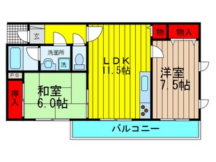 エスポワールの物件間取画像